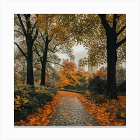 Autumn In Central Park Canvas Print