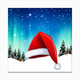 Santa Claus Hat 1 Canvas Print