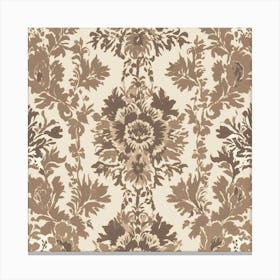 Create A Floral Ikat Border Toile Pattern 2 Canvas Print