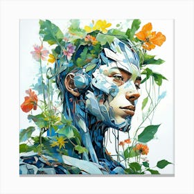 Flowering Woman Canvas Print