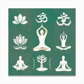 Yoga And Meditation 1 Canvas Print