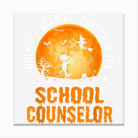 Halloween School Counselor For Men & Women Canvas Print