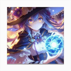 Anime Witch Canvas Print