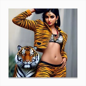 High Fashion Tiger Canvas Print