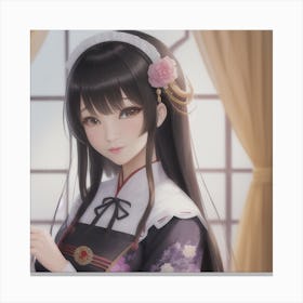 Asian Girl Canvas Print