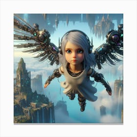 Girl With Wings 2 Canvas Print