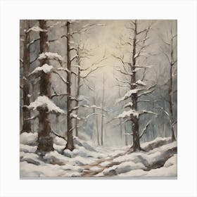 Winter In The Woods Canvas Print