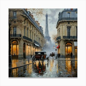 Paris Eiffel Tower Canvas Print