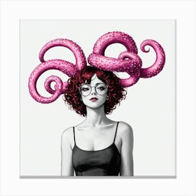 Octopus Hat 2 Canvas Print