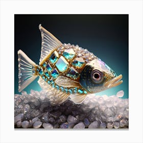 Swarovski Crystal Fish Canvas Print