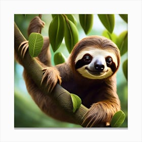 TREE SLOTH Canvas Print