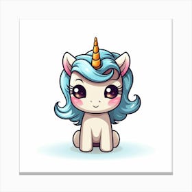 Cute Unicorn 494 Canvas Print