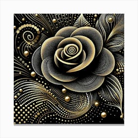 Gold Rose 7 Canvas Print