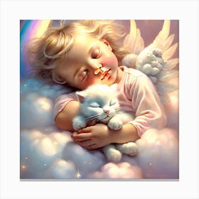 Angel Sleeping Canvas Print