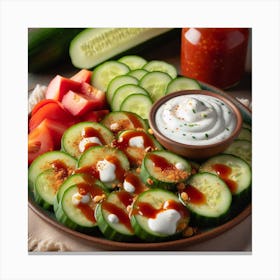 Cucumber Salad 1 Canvas Print