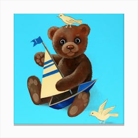 B�rchen Mit Boot Canvas Print