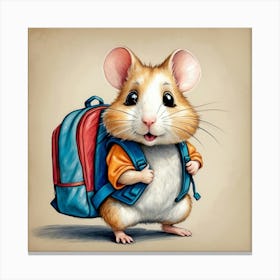 School Rat Canvas Print