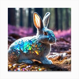 Mosaic Rabbit Canvas Print