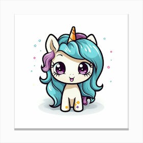 Cute Unicorn 335 Canvas Print