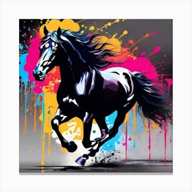 Horse Running Canvas Print