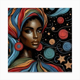 Mariselle Celestial Portrait Canvas Print