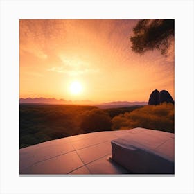 Sunset In The Mountains 23 Canvas Print