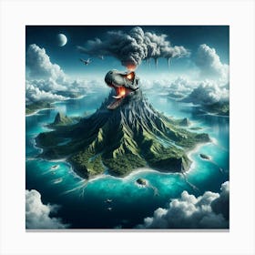 Island Of Fire 1 Canvas Print