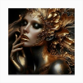 Golden Woman 2 Canvas Print