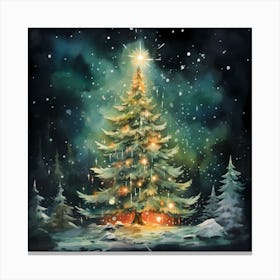 Celestial Palette of Christmas Canvas Print