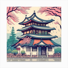 Japanese Pagoda 2 Canvas Print