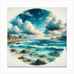 Watercolor Seascape 9 Toile