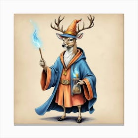 Wizard Deer 2 Canvas Print