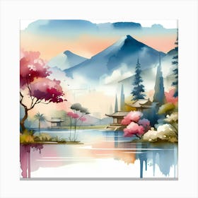 Asian Landscape Painting 15 Canvas Print