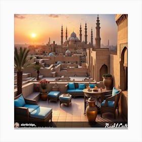 Sunset In Egypt Canvas Print