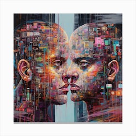 'Two Heads' Canvas Print