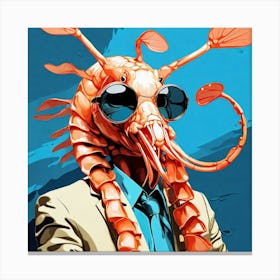 Shrimp In A Suit Canvas Print