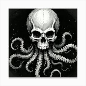 Skull Octopus Stampe su tela