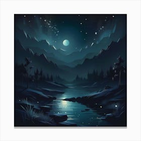 Night Landscape 5 Canvas Print