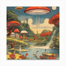 Aliens In The Sky Canvas Print