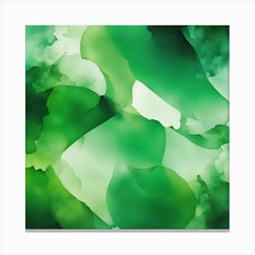 Abstract Minimalist Painting That Represents Duality, Mix Between Watercolor And Oil Paint, In Shade (14) Canvas Print