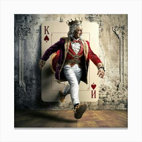 King Of Playing Cards Canvas Print