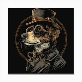 Steampunk Dog 28 Canvas Print