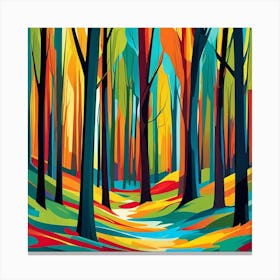 Colorful Forest 2 Canvas Print