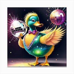 Disco Duck Canvas Print