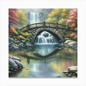 bridge below the sluice Canvas Print