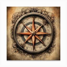 Compass 1 Canvas Print
