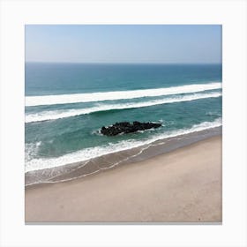 Aerial View Of A Beach 24 Canvas Print