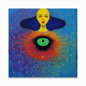 Eye Of The Woman Canvas Print