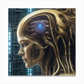 Futuristic Woman 67 Canvas Print