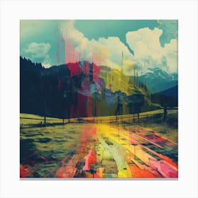 Color glitch Canvas Print